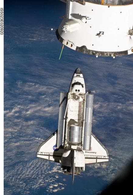 NASA image: Discovery on Approach to the ISS