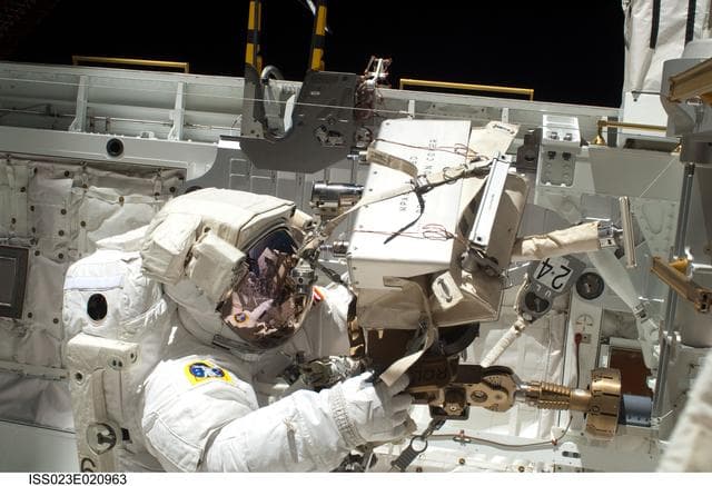 NASA image: Anderson during EVA 1
