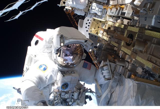 NASA image: Mastracchio during EVA 1