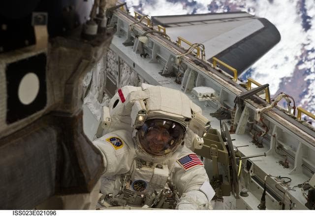NASA image: Mastracchio during EVA 1
