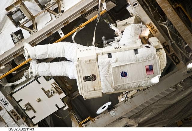 NASA image: Anderson during EVA 1