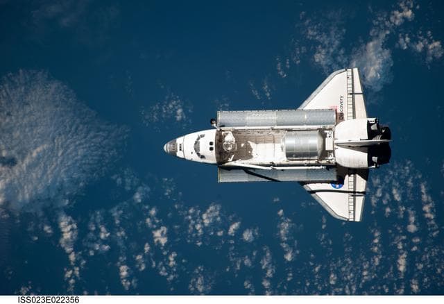 NASA image: Discovery and Payload on Approach to ISS during the STS-131 Mission