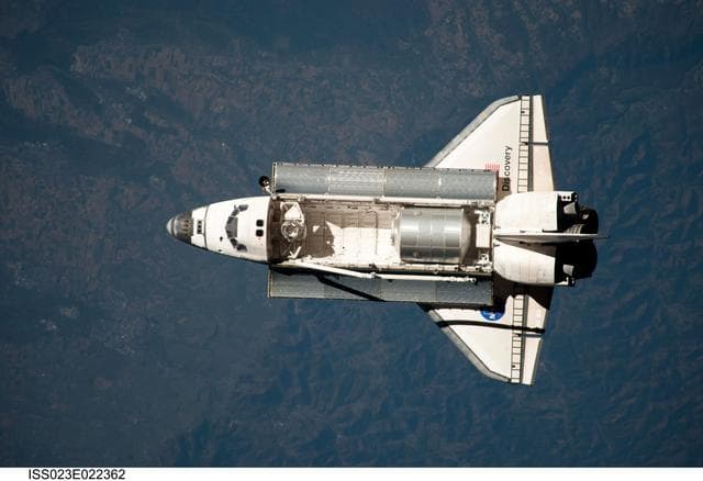 NASA image: Discovery and Payload on Approach to ISS during the STS-131 Mission