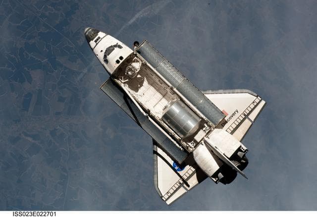 NASA image: Discovery and Payload on Approach to ISS during the STS-131 Mission