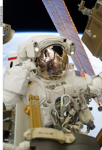 NASA image: Mastracchio during EVA 3
