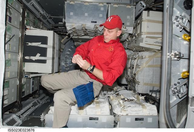 NASA image: Anderson in MPLM