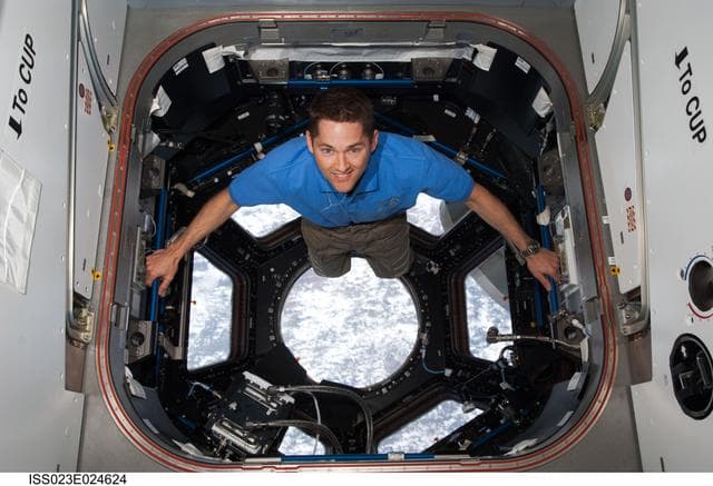 NASA image: Dutton in the Cupola