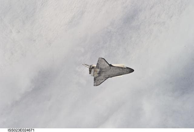 NASA image: STS-131 Discovery after Undocking