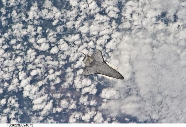 NASA image: STS-131 Discovery after Undocking
