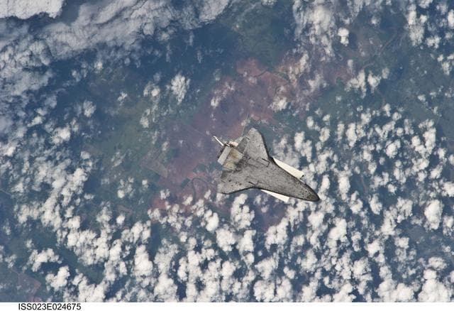 NASA image: STS-131 Discovery after Undocking