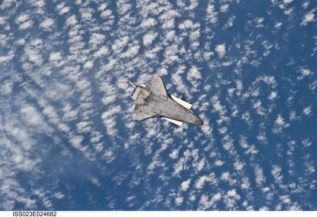 NASA image: STS-131 Discovery after Undocking