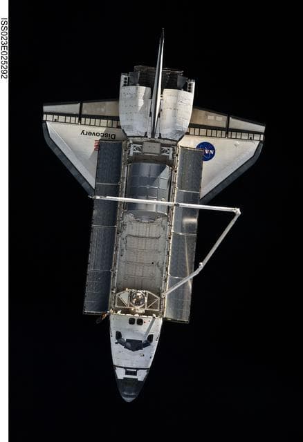 NASA image: STS-131 Discovery after Undocking