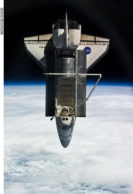 NASA image: STS-131 Discovery after Undocking