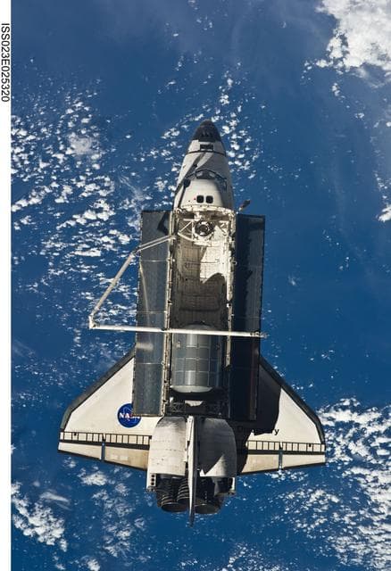 NASA image: STS-131 Discovery after Undocking
