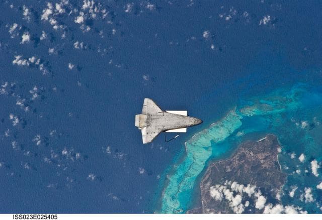 NASA image: STS-131 Discovery after Undocking