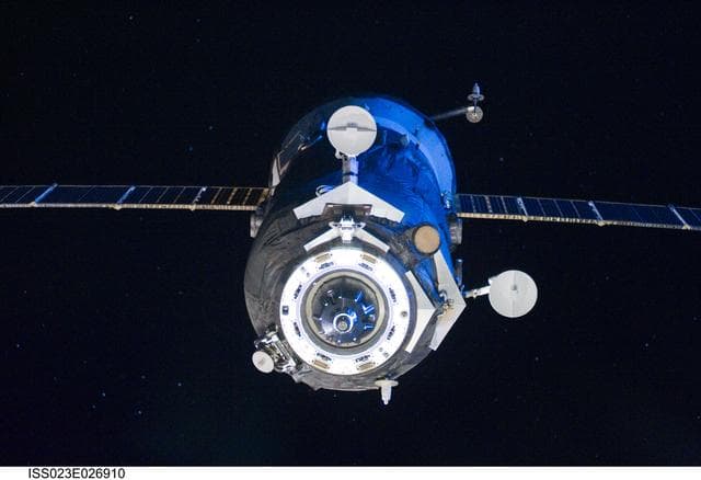 NASA image: Progress 35P Spacecraft after undocking from DC1