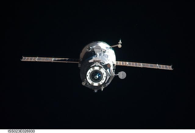 NASA image: Progress 35P Spacecraft after undocking from DC1
