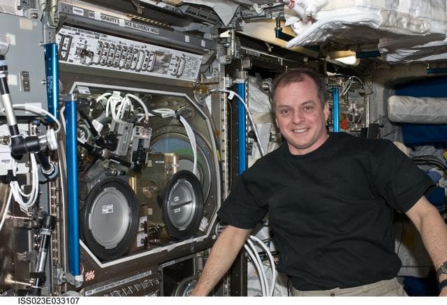 NASA image: Creamer works with IVGEN Experiment Payload in Columbus MSG