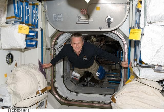 NASA image: Sellers floats into Node 1