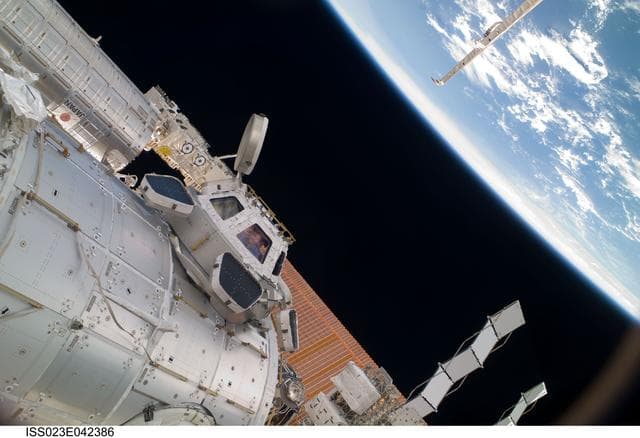 NASA image: View of Kotov in a Cupola Window