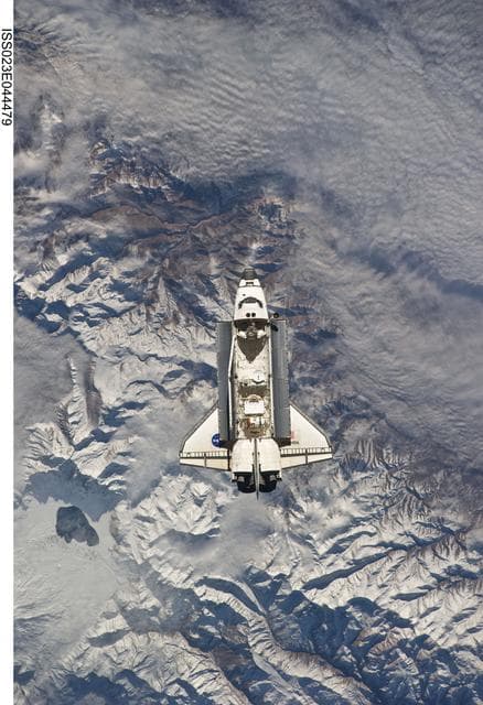 NASA image: Atlantis on Approach to ISS during the STS-132 Mission