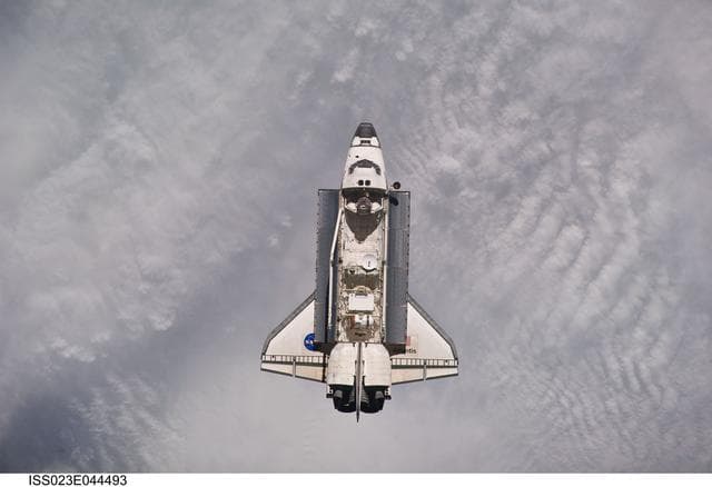 NASA image: Atlantis on Approach to ISS during the STS-132 Mission