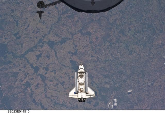 NASA image: Atlantis on Approach to ISS during the STS-132 Mission