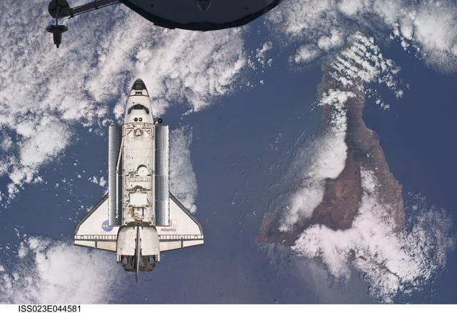 NASA image: Atlantis and Payload on Approach to ISS during the STS-132 Mission