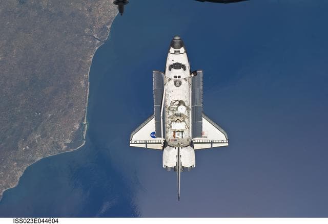 NASA image: Atlantis and Payload on Approach to ISS during the STS-132 Mission