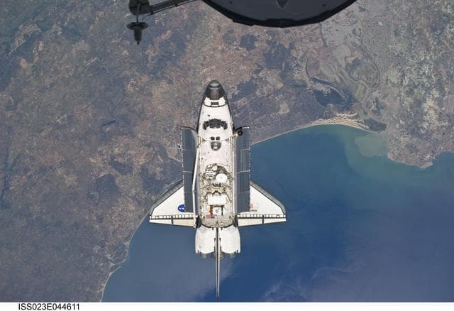 NASA image: Atlantis and Payload on Approach to ISS during the STS-132 Mission