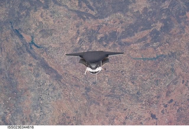 NASA image: STS-132 Atlantis during RPM on Approach to ISS