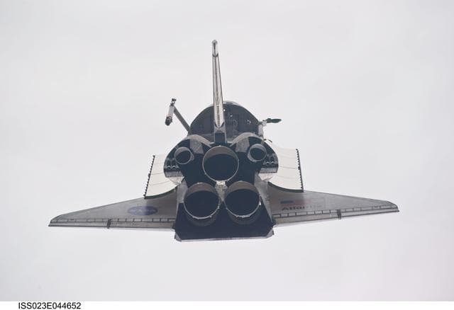 NASA image: STS-132 Atlantis during RPM on Approach to ISS