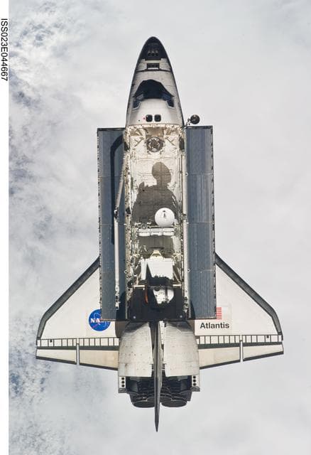 NASA image: Atlantis on Approach to ISS during the STS-132 Mission