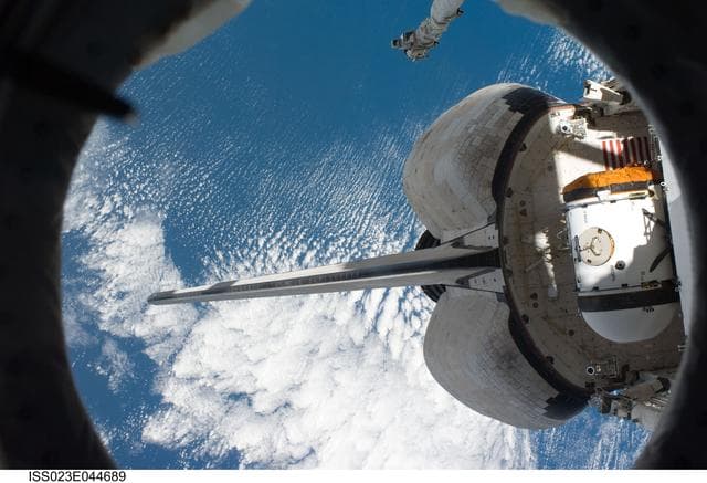 NASA image: View of the Docked STS-132 Atlantis