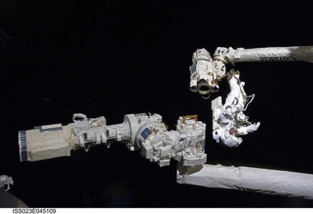 NASA image: Reisman during EVA 1