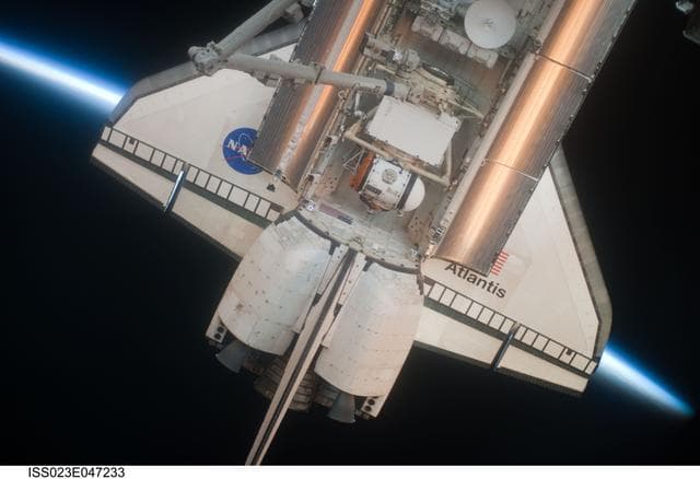NASA image: STS-132 Atlantis during Expedition 23 Docking OPS