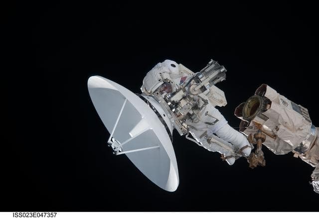 NASA image: Reisman during EVA 1