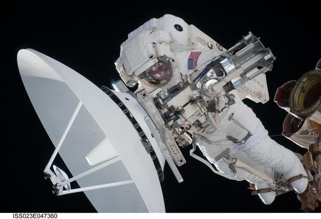 NASA image: Reisman during EVA 1