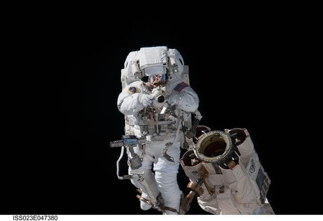 NASA image: Reisman during EVA 1