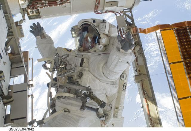 NASA image: Reisman during EVA 3