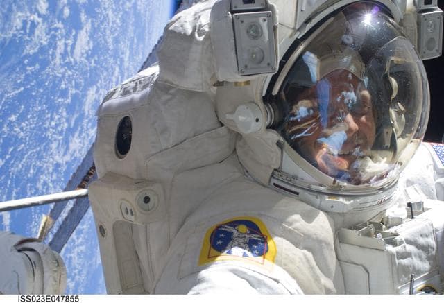 NASA image: Reisman during EVA 3
