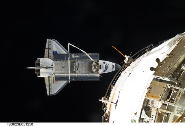 NASA image: STS-132 Atlantis after Undocking