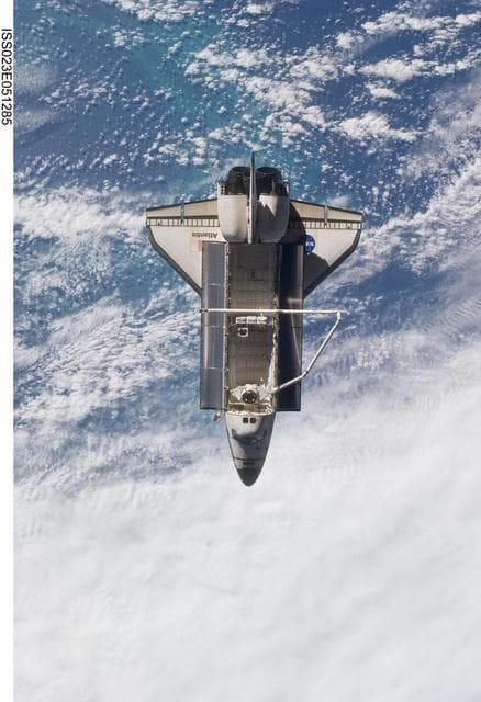 NASA image: STS-132 Atlantis after Undocking