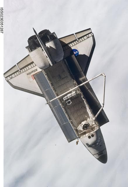 NASA image: STS-132 Atlantis after Undocking