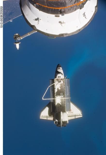 NASA image: STS-132 Atlantis after Undocking