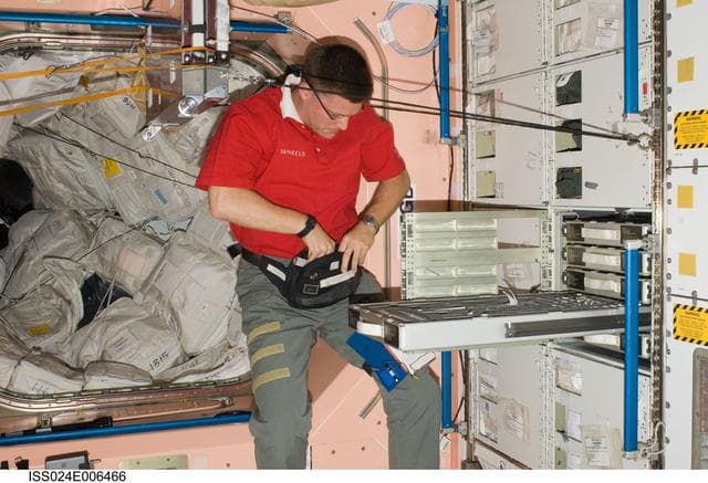 NASA image: Wheelock in Node 1