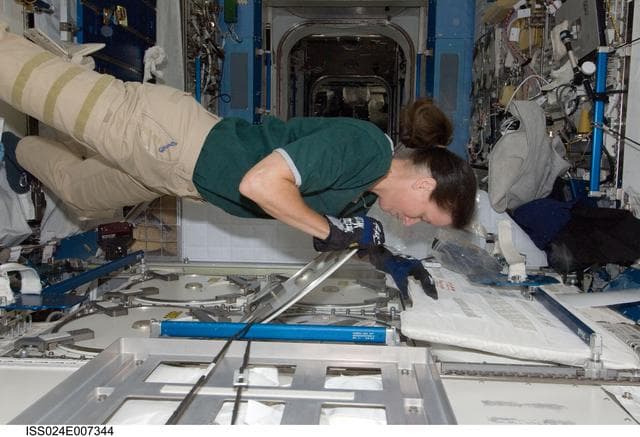 NASA image: MELFI Sample Insertion