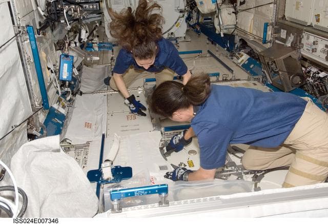 NASA image: MELFI Sample Insertion