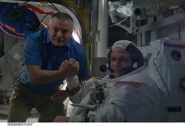NASA image: US EVA 15 EMU Prep