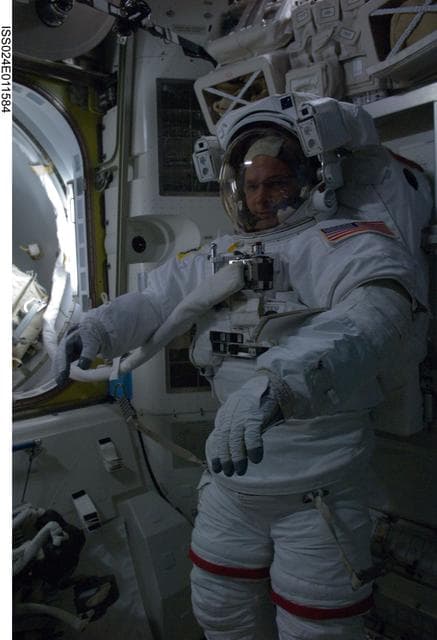 NASA image: US EVA 15 EMU Prep